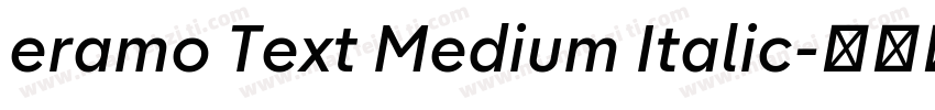 eramo Text Medium Italic字体转换